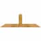 Ekena Millwork Portland Rough Sawn Timber Gable Bracket, Western Red Cedar, 48"W x 16"H x 4"D x 4"F, 8/12 Pitch GBW048X16X0404POR00RWR - alternate 1